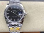 ARF Rolex Datejust 41mm Dandong 3235 Movement 72h Black Face Diamond Markers Watch